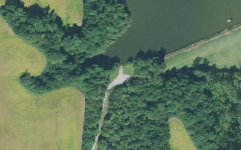 Aerial photo of the area around #15 Watershed , Obion County