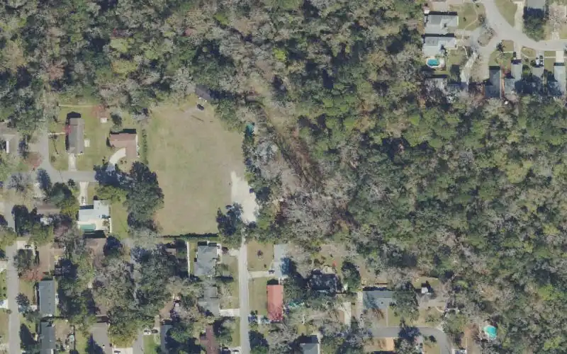 Aerial photo of the area around Alejandro Garces Camp Tomahawk Park Paddlecraft Access, Duval County
