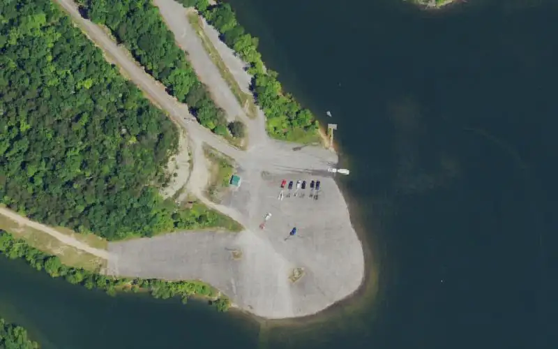 Aerial photo of the area around Alligator I, Russell County