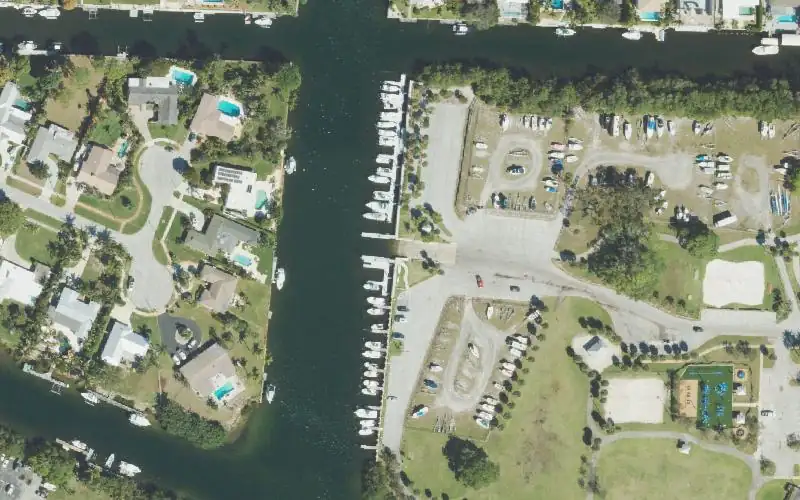 Aerial photo of the area around Anchorage Park Marina (VILLAGE OF NORTH PALM BEACH RESIDENTS ONLY), Palm Beach County