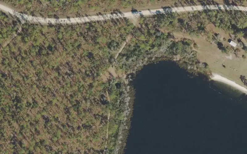 Aerial photo of the area around Apalachicola National Forest - Camel Lake Recreation Area (electric motors and paddles only), Liberty County
