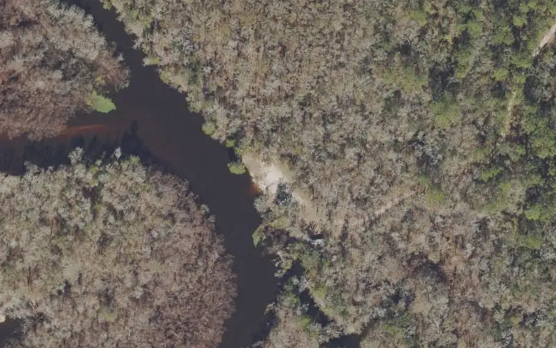 Aerial photo of the area around Apalachicola National Forest - Pine Creek Landing (Closed Due to Damage), Wakulla County