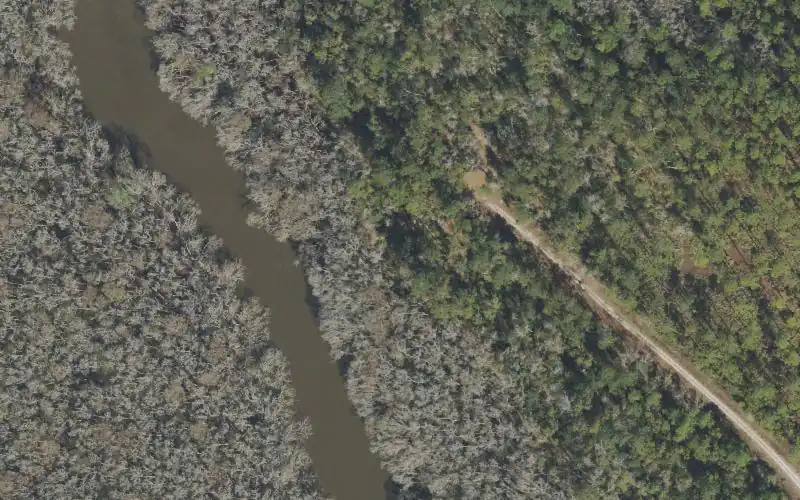 Aerial photo of the area around Apalachicola National Forest - Smith Creek Landing, Franklin County