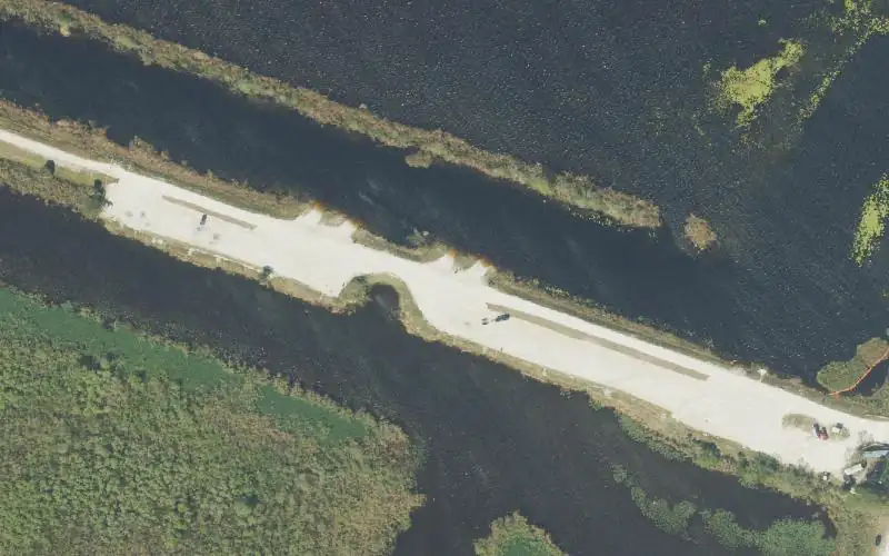 Aerial photo of the area around Arthur R. Marshall Loxahatchee National Wildlife Refuge - Hillsboro Area, Palm Beach County