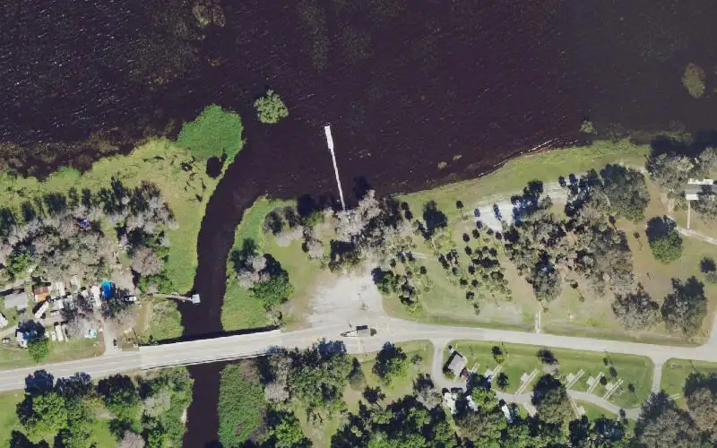 Aerial photo of the area around Avon Park Air Force Range - Lake Arbuckle Boat Ramp (Restricted), Polk County
