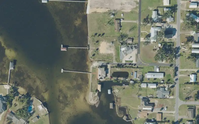 Aerial photo of the area around Bay County - 25th Street Paddlecraft Access, Bay County