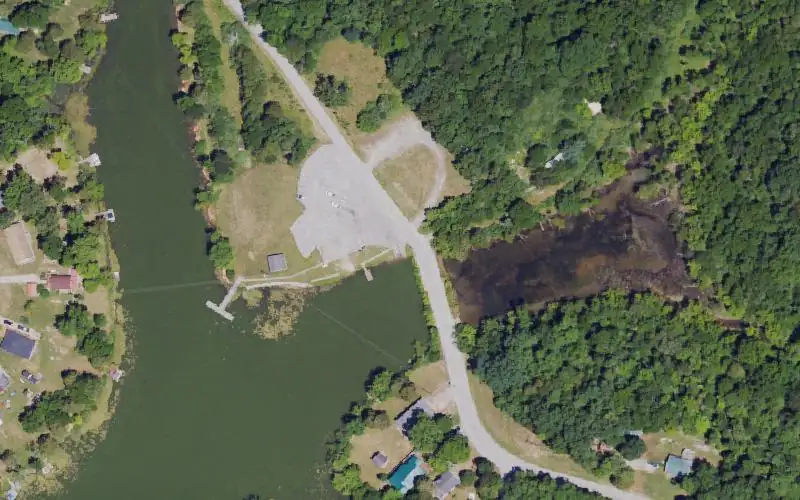 Aerial photo of the area around Beaver Ramp, Anderson County