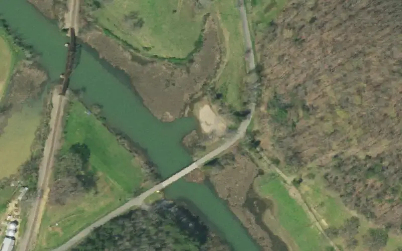 Aerial photo of the area around Beech Creek #2, Hawkins County