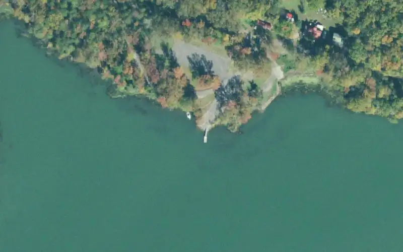 Aerial photo of the area around Bennett's Lake, Marion County