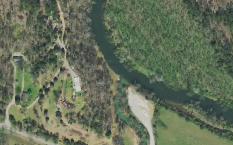 Aerial photo of the area around Big Creek, Monroe County