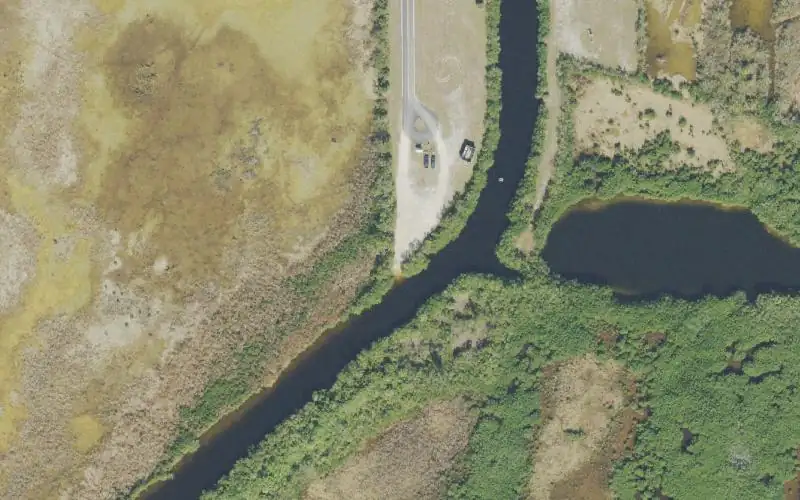 Aerial photo of the area around Big Cypress National Preserve - Halfway Creek - Seagrape Boat Launch, Collier County