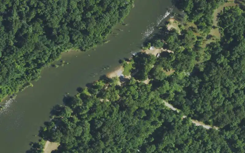 Aerial photo of the area around Big Turner Lake 3, Ballard County