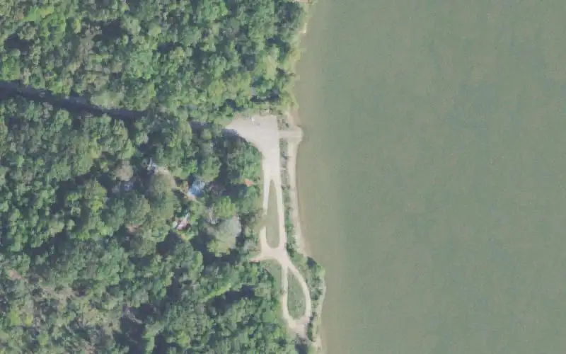 Aerial photo of the area around Brodies Landing, Decatur County