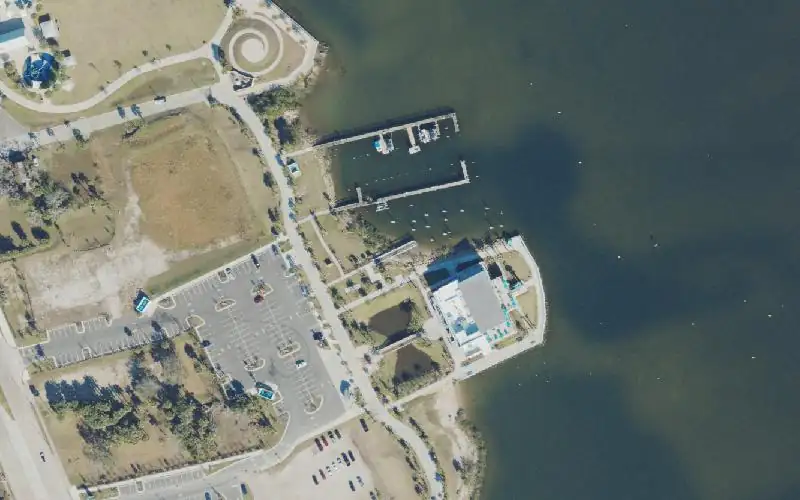 Aerial photo of the area around Captain Daddy's Adventures (CLOSED), Volusia County