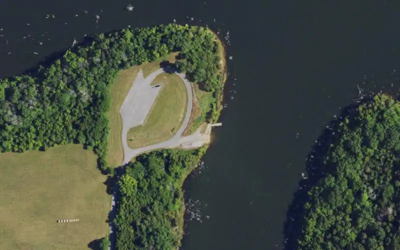 Aerial photo of the area around Cedar Creek Lake Upper, Lincoln County