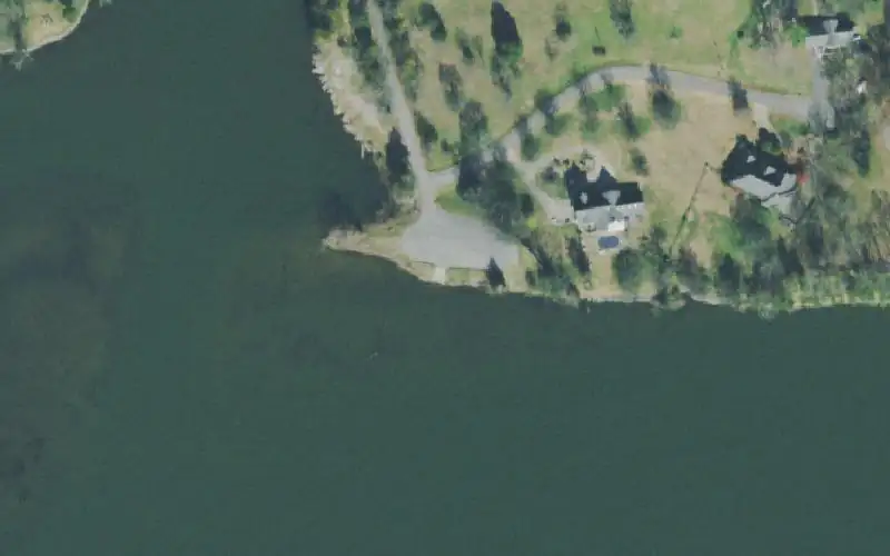 Aerial photo of the area around Cedar Grove Access, Sumner County