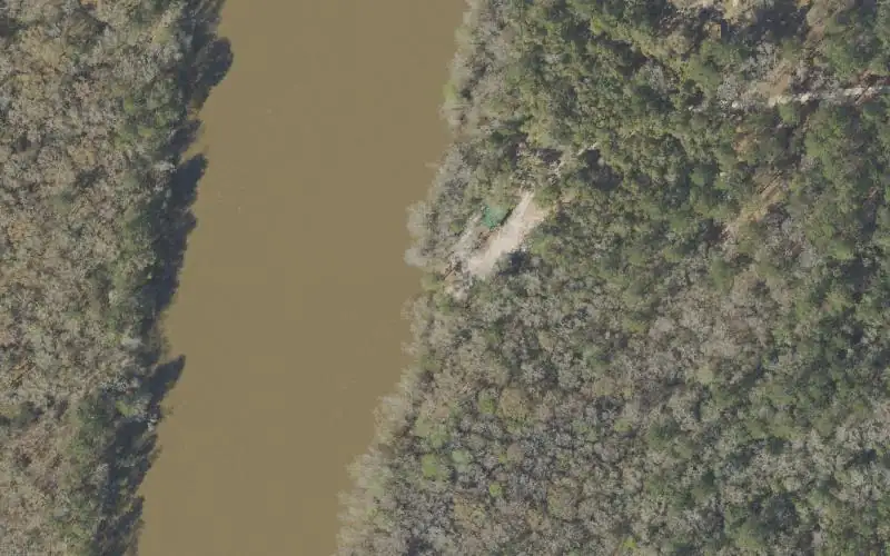 Aerial photo of the area around Cedar Tree Landing Public Boat Ramp, Washington County