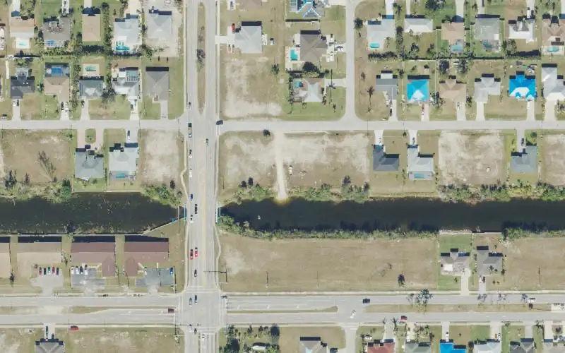 Aerial photo of the area around City of Cape Coral - Primitive Boat Ramp - 720 SW 31st Terrace, Lee County
