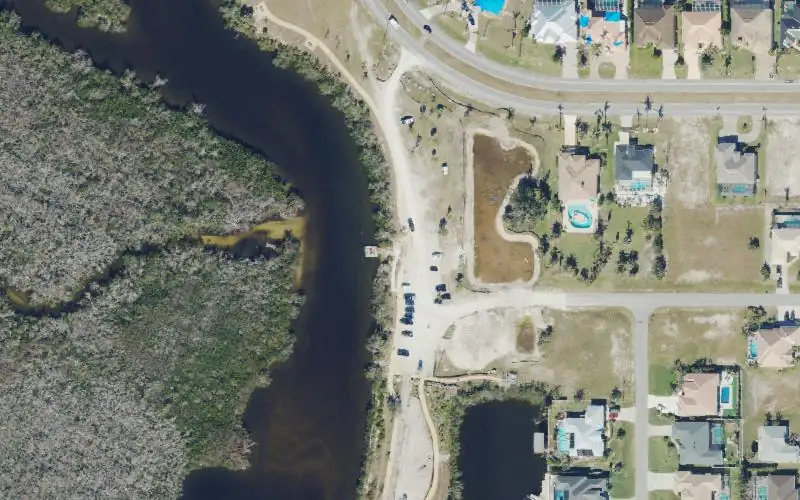 Aerial photo of the area around City of Cape Coral - Sirenia Vista Park Kayak Launch, Lee County