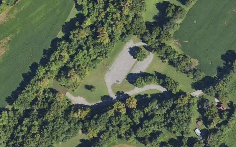 Aerial photo of the area around Concordia Park Ramp, Meade County