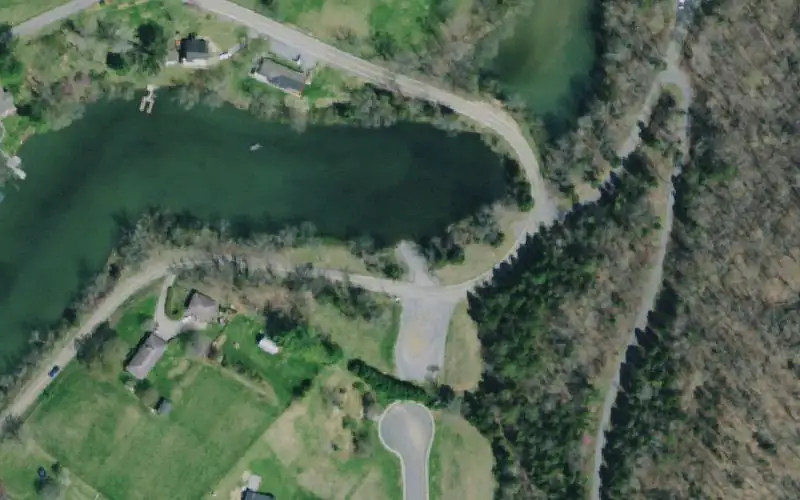 Aerial photo of the area around Cooks Valley, Sullivan County