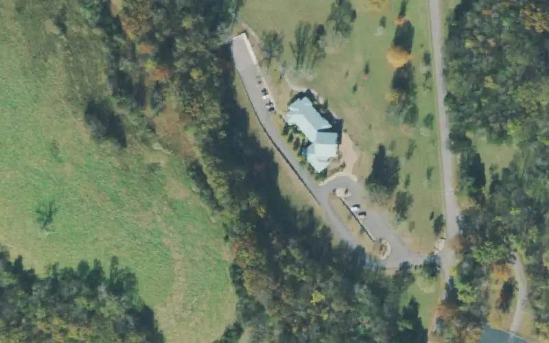 Aerial photo of the area around Cordell Hull Dam Lock Side River Boat Ramp, Smith County