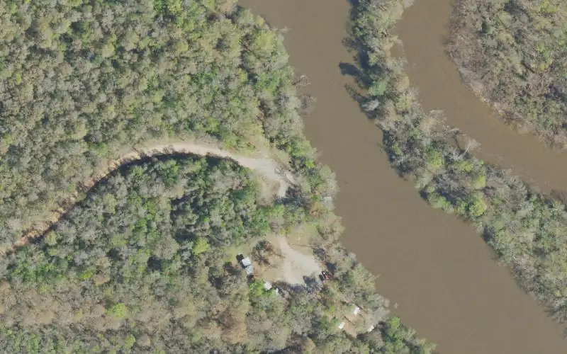 Aerial photo of the area around Cotton Lake Recreation Area Boat Ramp, Escambia County