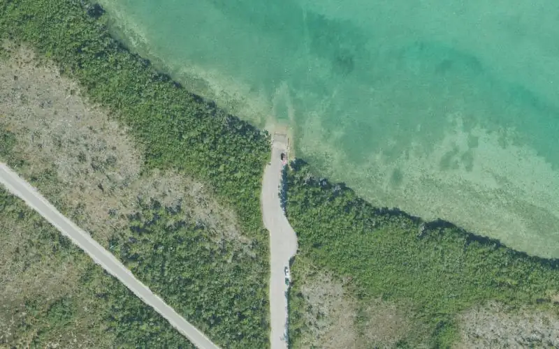 Aerial photo of the area around Cudjoe Key / Blimp Road Public Boat Ramp (Shallow Water), Monroe County