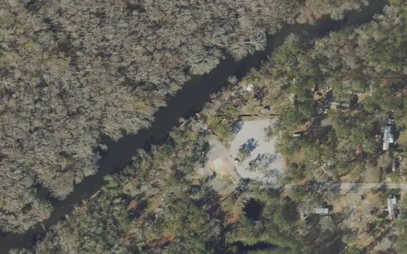 Aerial photo of the area around Culpepper Landing Public Boat Ramp, Washington County
