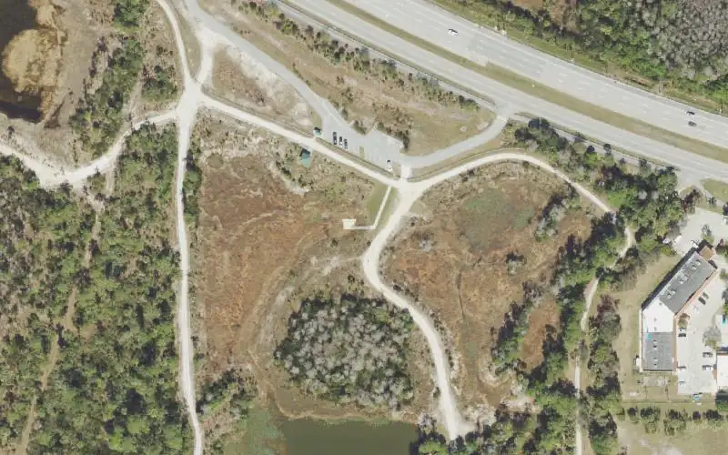 Aerial photo of the area around Cypress Creek Natural Area Kayak Launch Dock, Palm Beach County