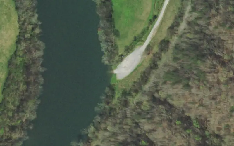 Aerial photo of the area around Dismal Bluff, Anderson County
