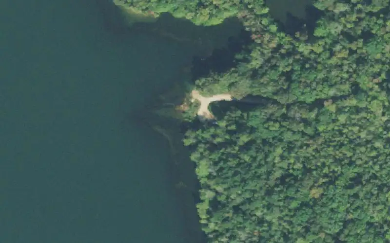 Aerial photo of the area around Dogwood Lake, Henderson County