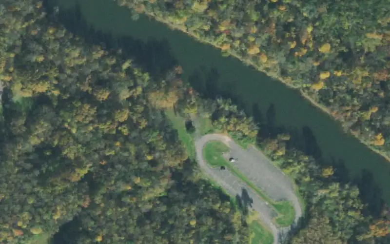 Aerial photo of the area around Donaldson Park, Clay County