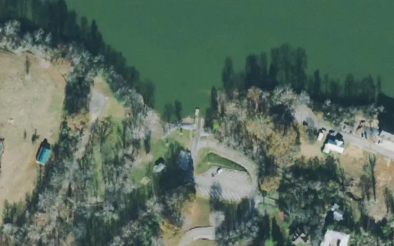 Aerial photo of the area around Dover Landing, Stewart County