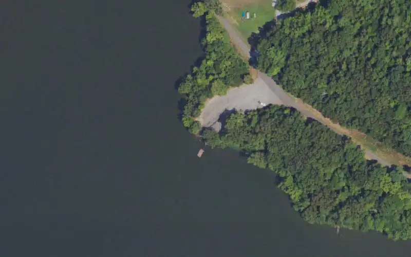 Aerial photo of the area around Dryden Creek, Lyon County