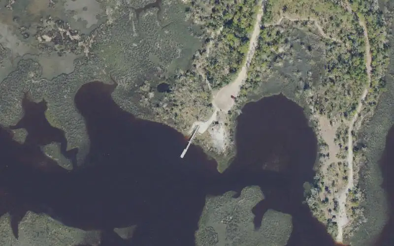 Aerial photo of the area around Dutton Island Park & Preserve - South Kayak Launch, Duval County