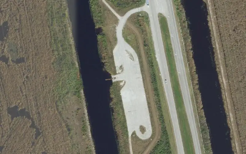 Aerial photo of the area around Everglades WMA - Highway 27 (Mile 33.5) - Andytown ( CLOSED ), Broward County