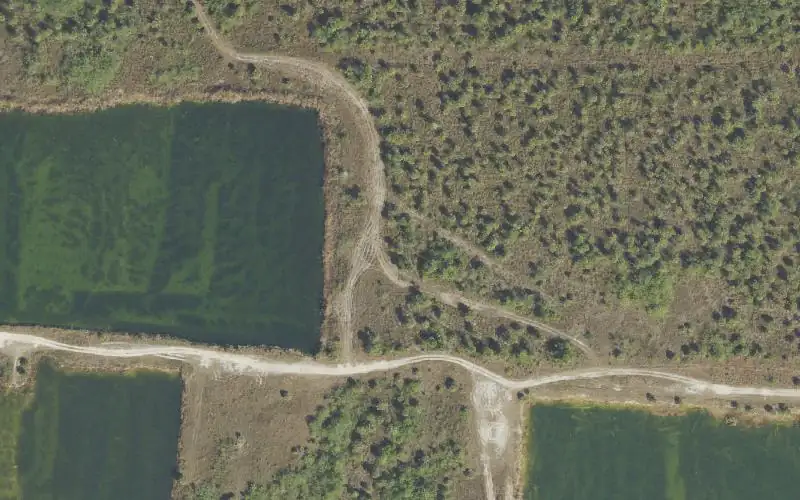 Aerial photo of the area around Fakahatchee Strand Preserve State Park - Jones Grade Lakes Kayak Access, Collier County