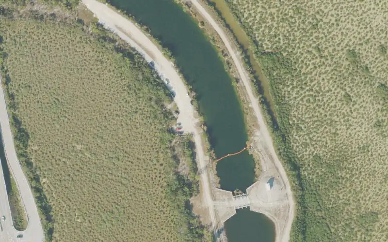 Aerial photo of the area around Florida Department of Transportation - Aerojet Canal Public Access Ramp, Miami-Dade County