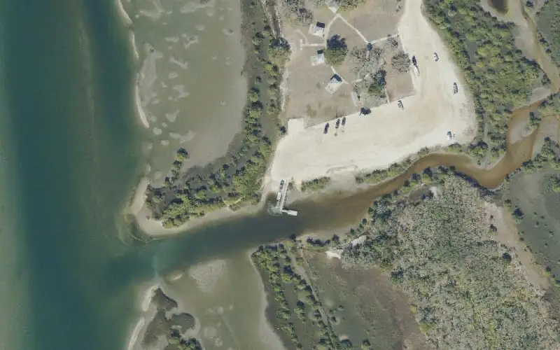 Aerial photo of the area around Frank B Butler Park West, St. Johns County