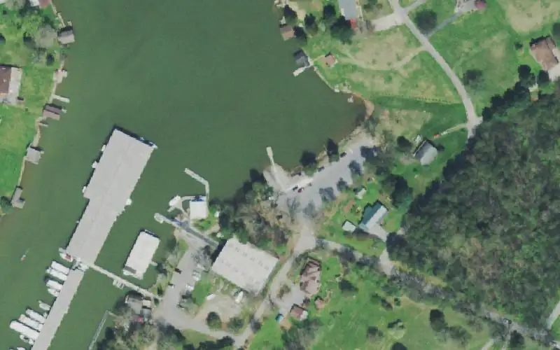 Aerial photo of the area around Gallagher Creek, Blount County
