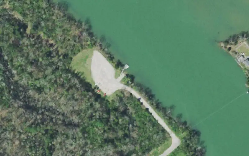 Aerial photo of the area around Gallaher, Roane County