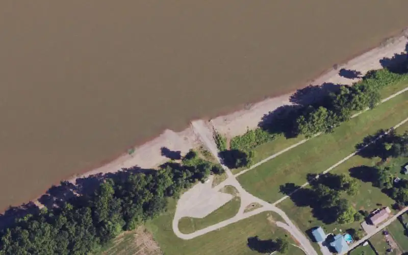 Aerial photo of the area around Ghent Ramp, Carroll County