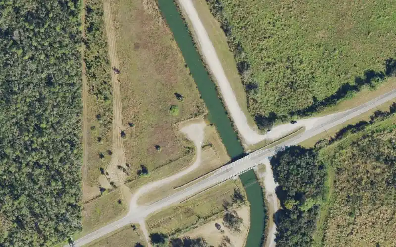 Aerial photo of the area around Glenn Garrett Memorial Park - Hand Launch, Miami-Dade County