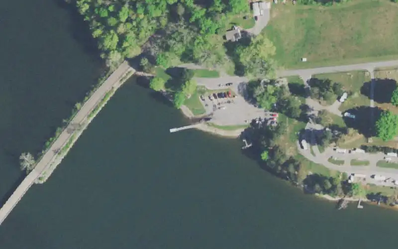 Aerial photo of the area around Grasshopper Recreation Area, Hamilton County