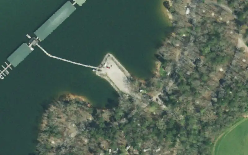 Aerial photo of the area around Greenlee Campground May Springs, Grainger County