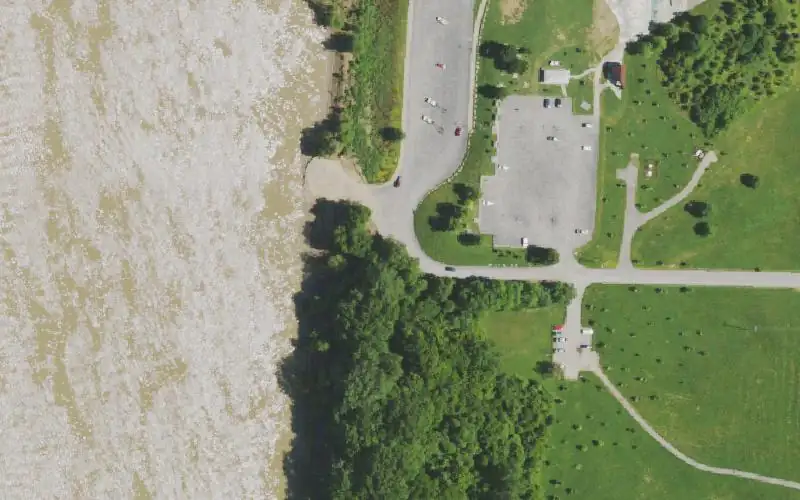 Aerial photo of the area around Greenwood Ramp, Jefferson County
