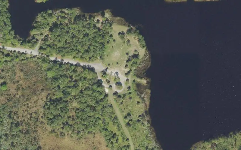 Aerial photo of the area around Halpatiokee Regional Park - Lake Kayak Launch, Martin County