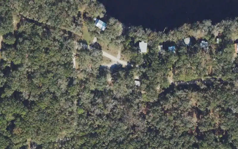 Aerial photo of the area around Hardenbergh Public Boat Ramp, Lafayette County