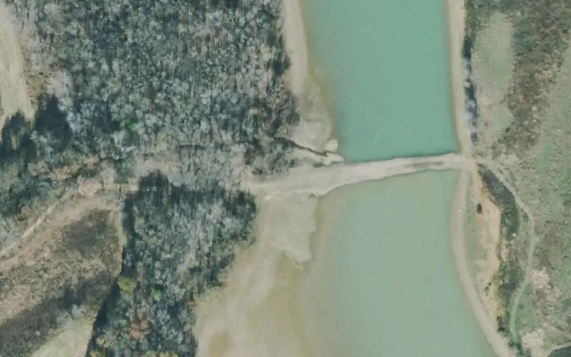 Aerial photo of the area around Harmons Creek WMA south accessible , Benton County